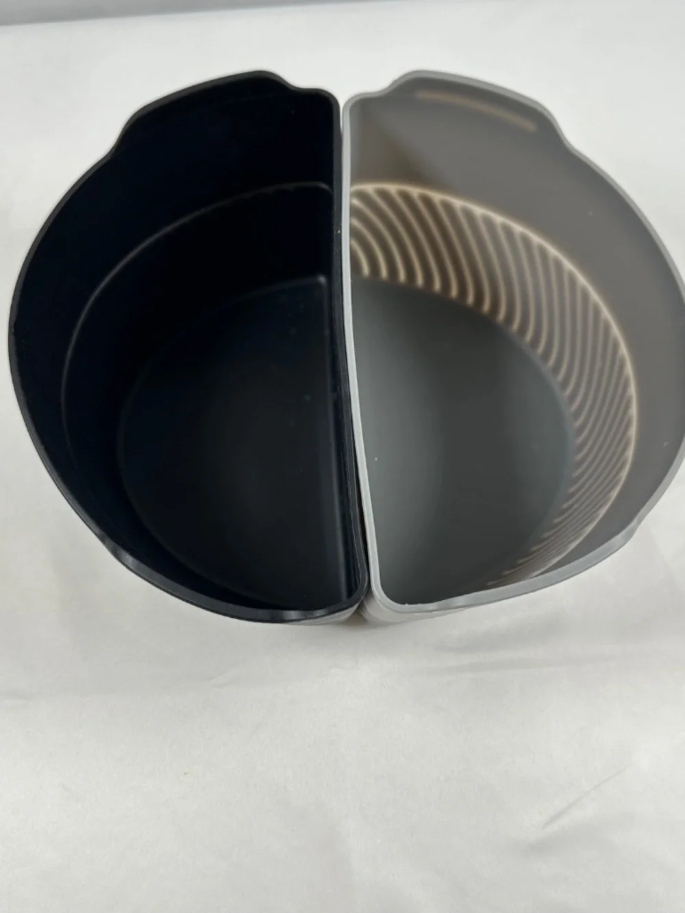 Reusable Silicone Slow Cooker Liners for 6-8 Quart Oval Crockpot, Black and Gray